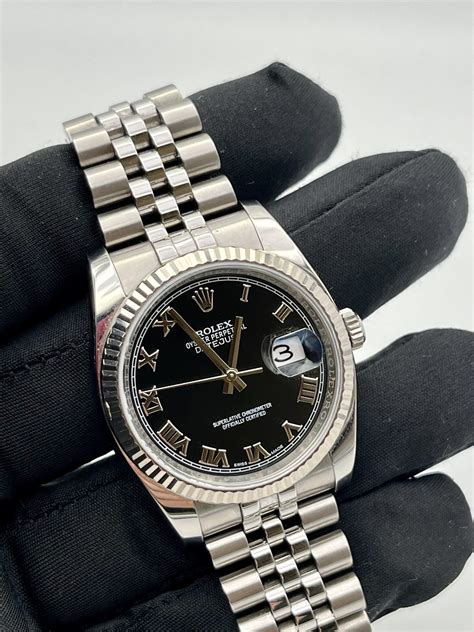 rolex datejust nero numeri romani|rolex datejust prezzi.